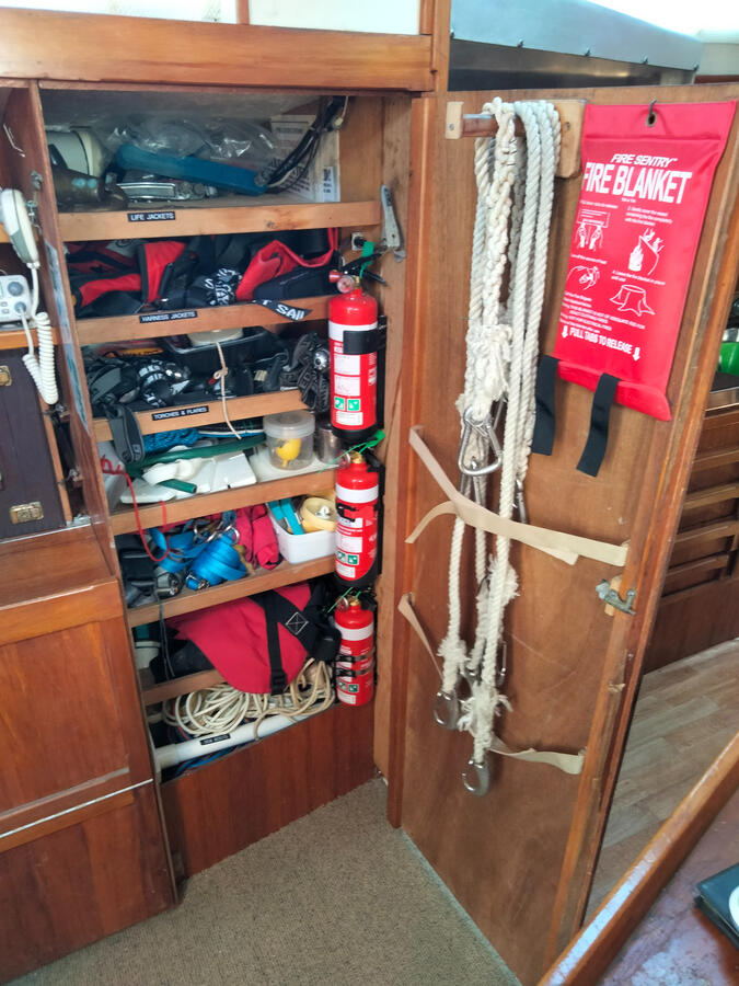 Safety gear locker Safety gear locker